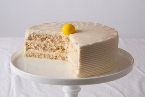 a piece of cake on a plate