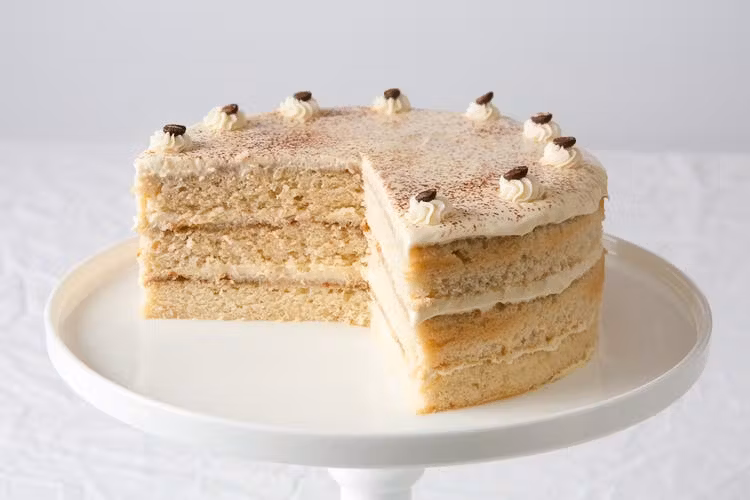 a piece of cake on a plate